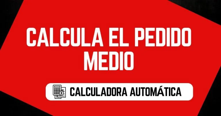 Calcula el pedido medio de tu negocio