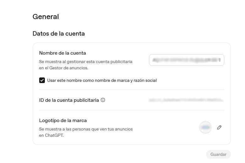 Crear cuenta chatgpt ads