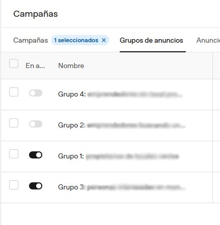 Separar Grupos anuncios de Chatgpt Ads por contextos